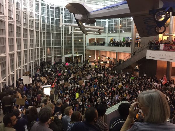 Police Tried to Cut Off Transit Access to Airport Protests