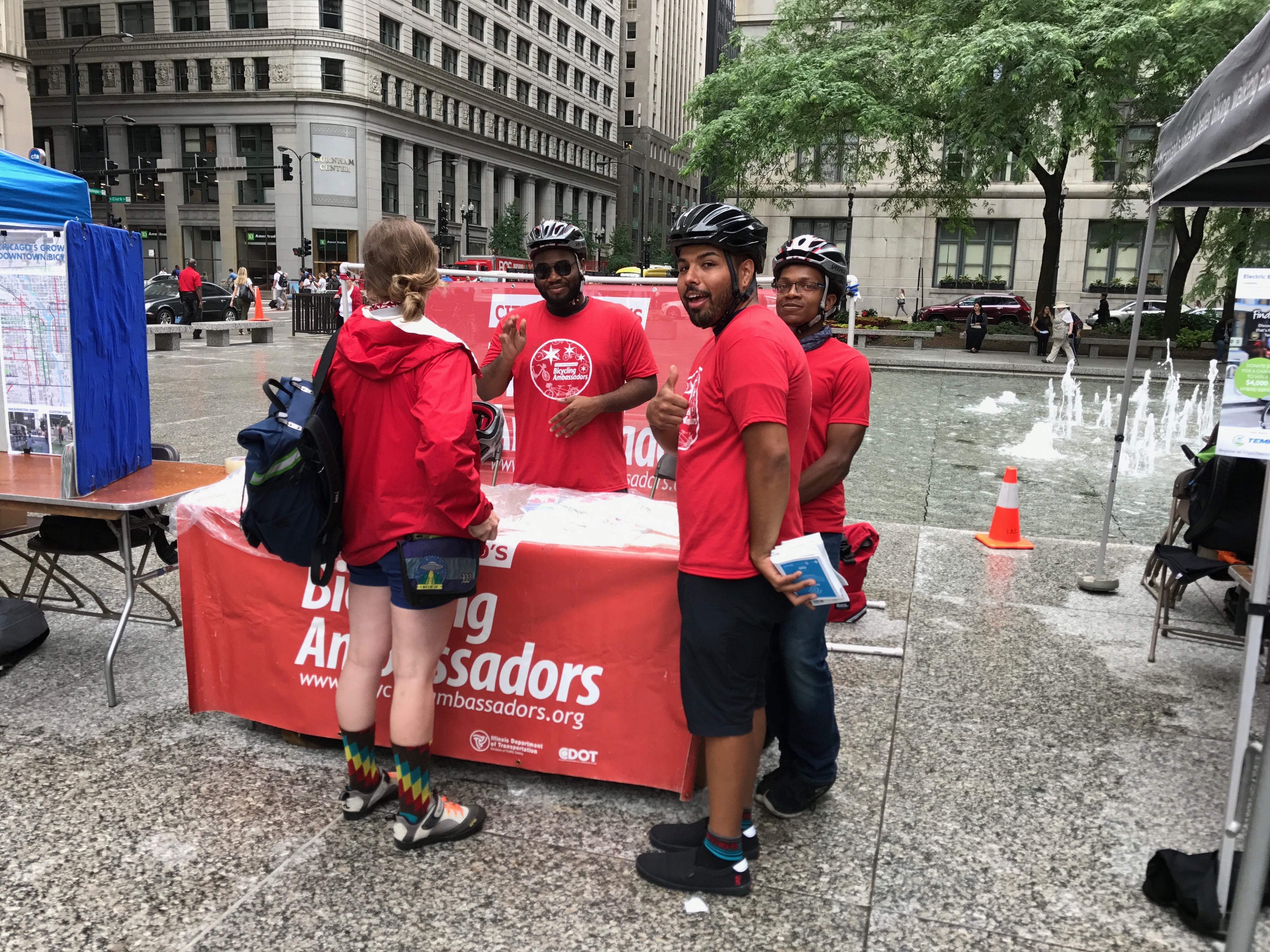 CDOT Bicycling Ambassadors at the rally. Photo: John Greenfield