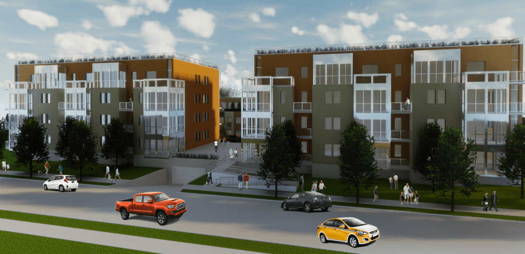Development Near Wilson Stop Goes Parking-Lite for Rentals, Parking-Heavy for Townhomes