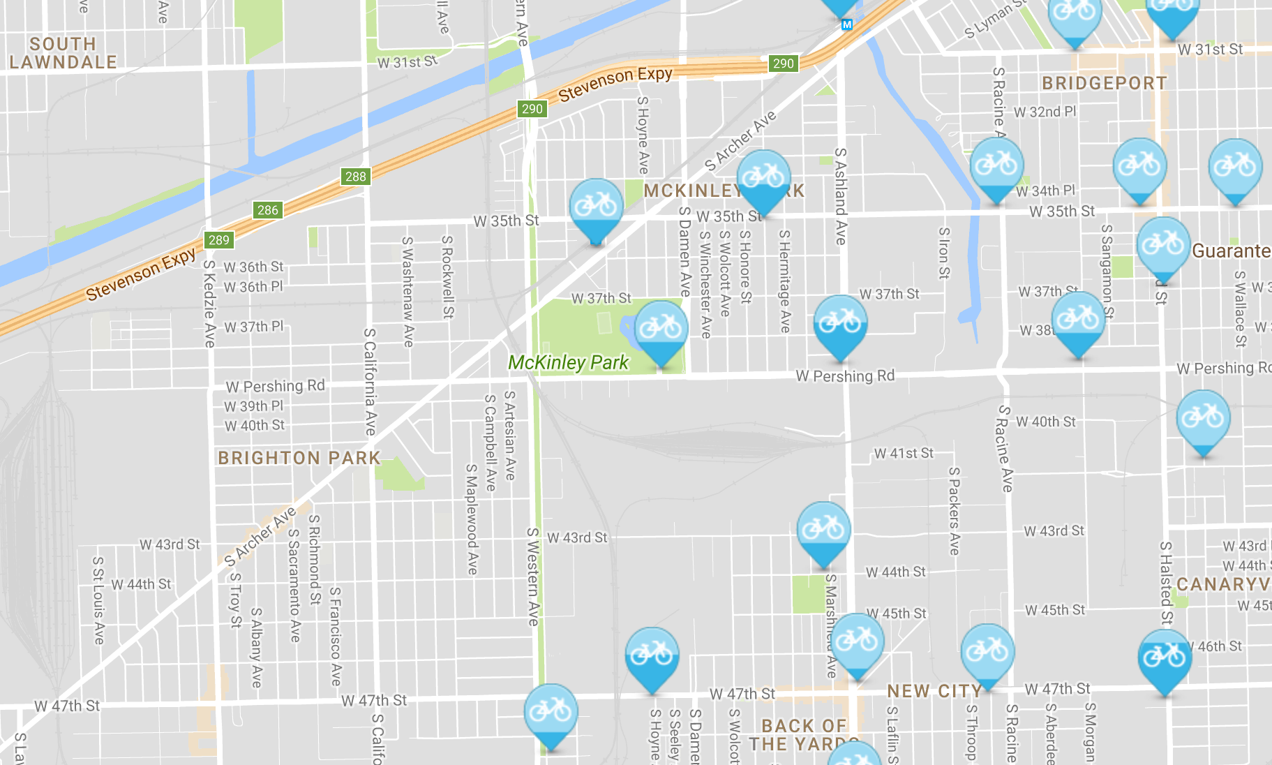 Lopez noted that the Divvy service area doesn't yet reach her workplace in Brighton Park. Image: Divvy