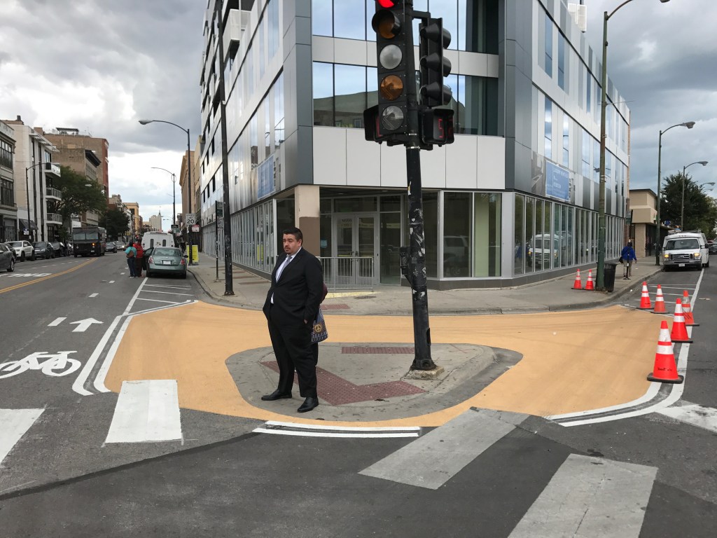 Milwaukee Avenue Update: Goodbye Car Slip Lane, Hello Bike Turn Lane