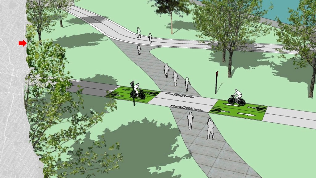 Who Has Priority at Lakefront Trail Path Intersections — Pedestrians or Cyclists?