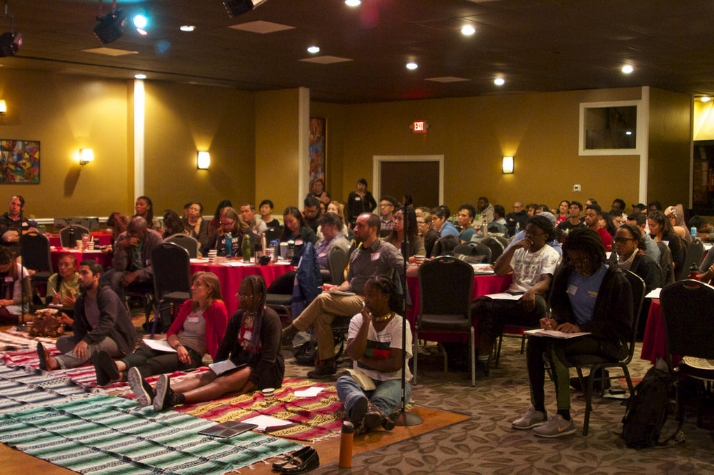Untokening attendees. Photo: Michael Anaya
