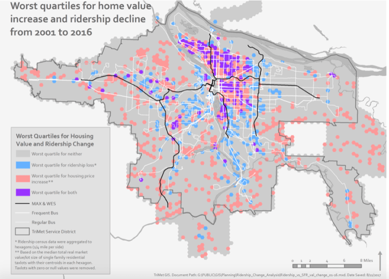 Rising Rents Lead to Falling Bus Ridership in Portland