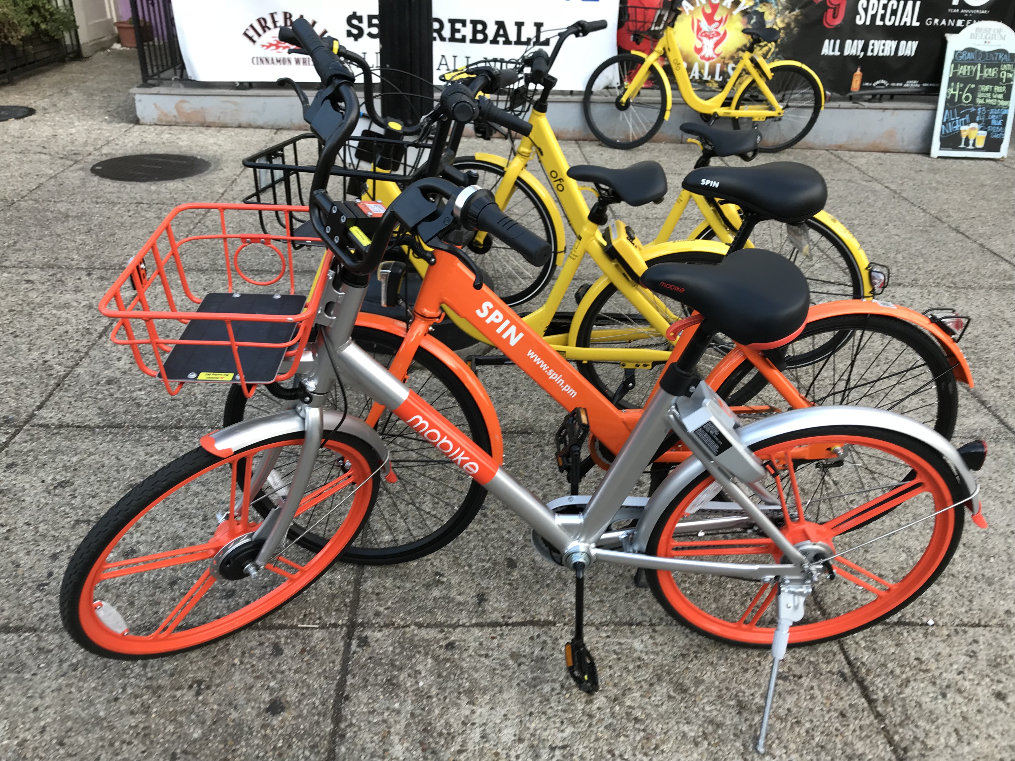 Dockless bikes in Washington D.C. Photo: John Greenfield