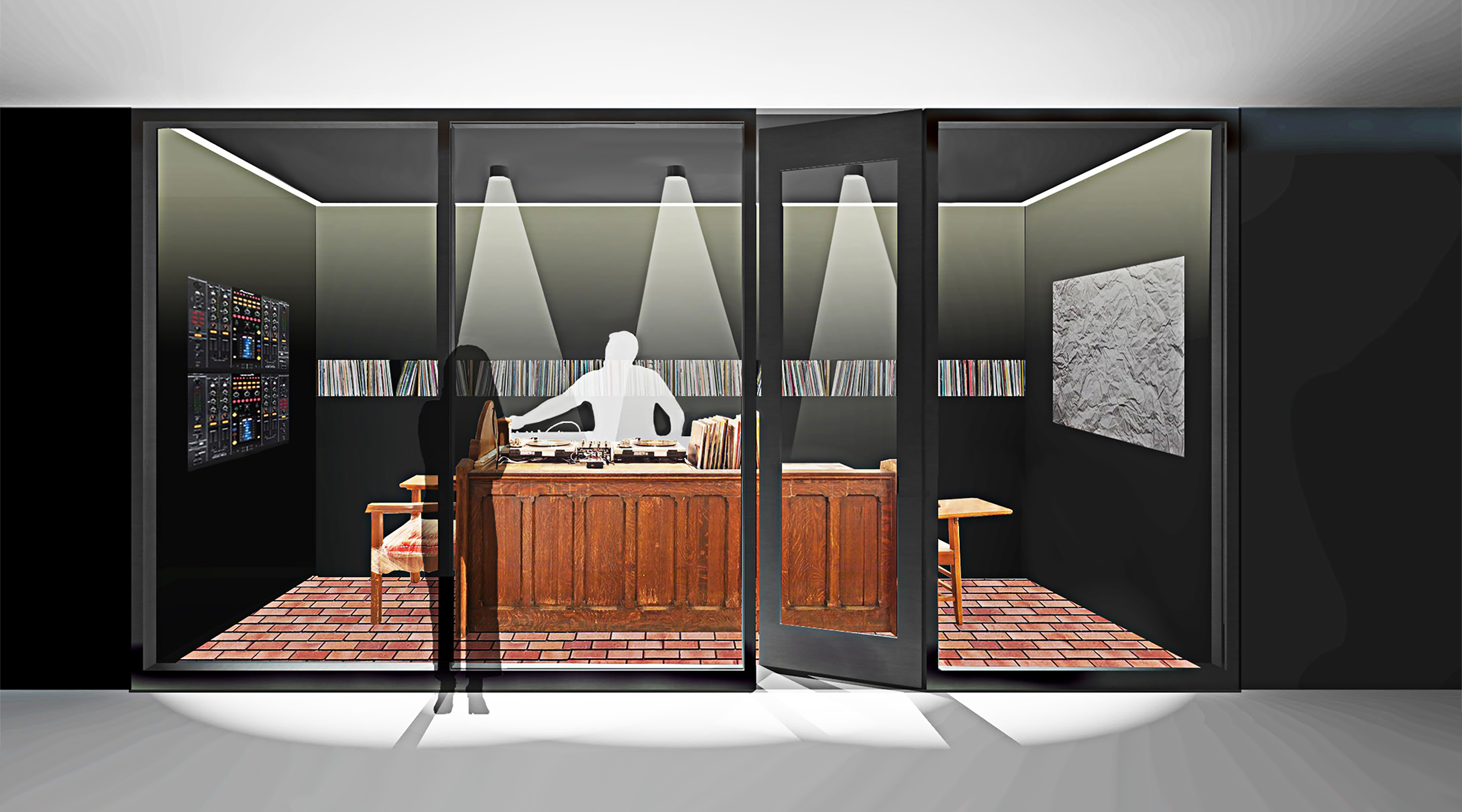 Rendering of the sound studio. Image: CTA