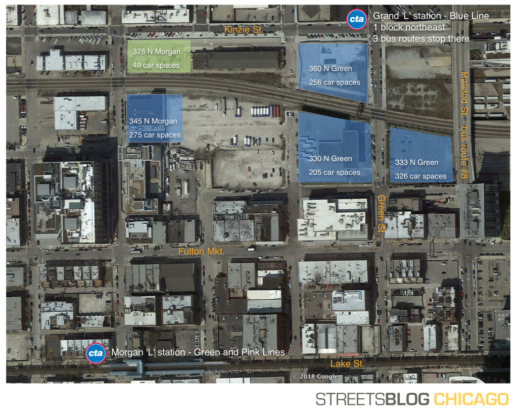 Fulton Market Proposal Will Add 1,062 Car Parking Spaces to the Traffic-Choked West Loop