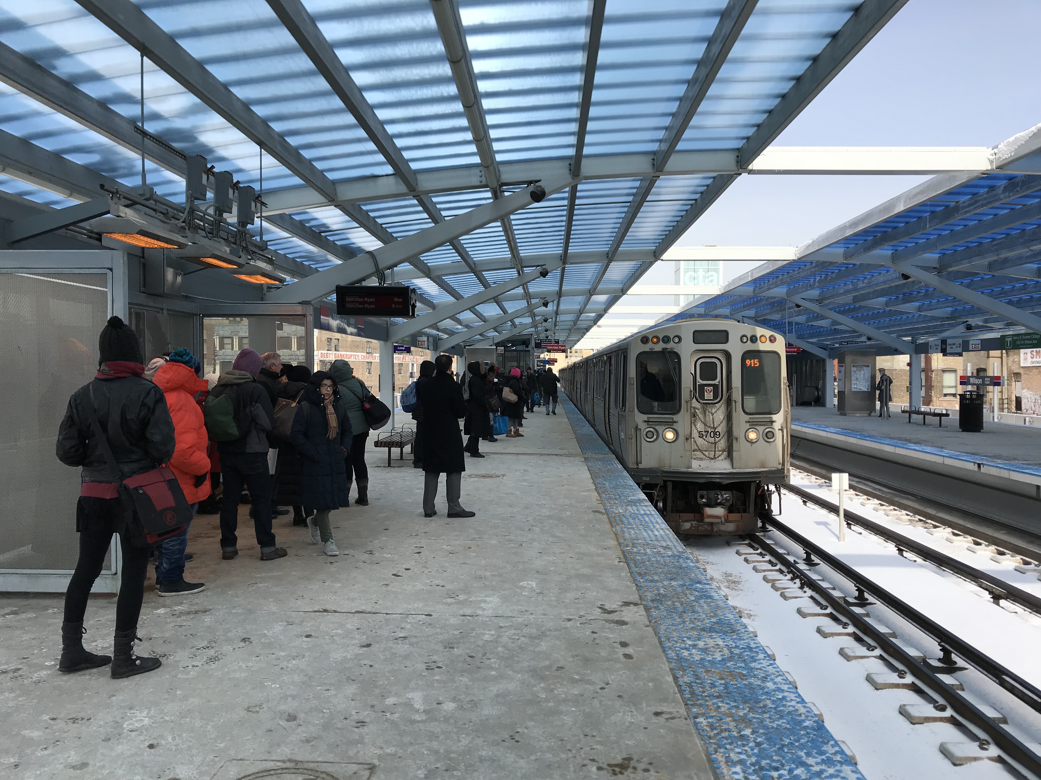 The new platforms. Photo: John Greenfield