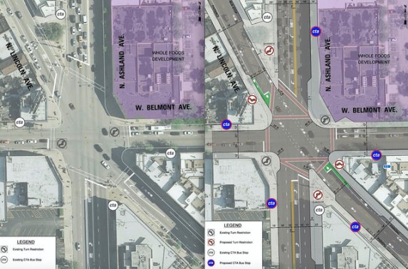 An Update on the Belmont/Ashland/Lincoln Intersection Makeover