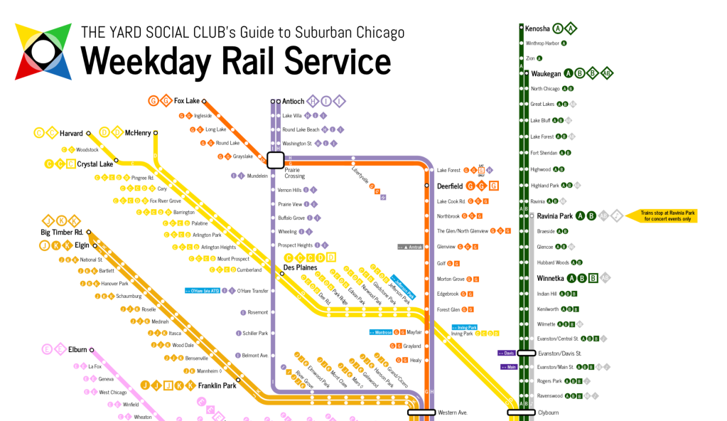Show Metra Routes by Letter Instead of Vintage Railroad Names, a New Map Proposes