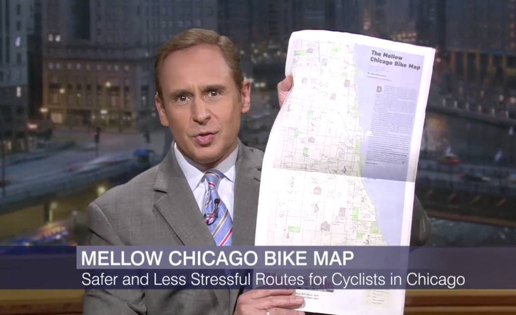 Discussing the Mellow Chicago Bike Map on “Chicago Tonight”