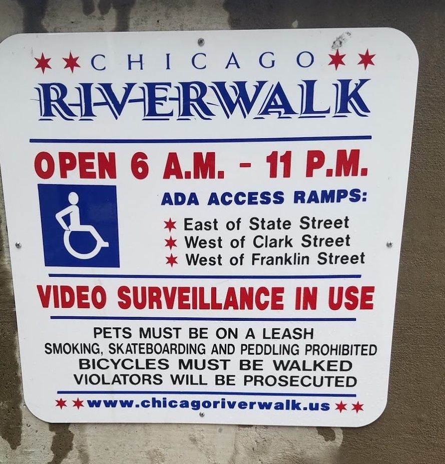 The City Has Posted Signs Threatening Prosecution for Biking on Riverwalk