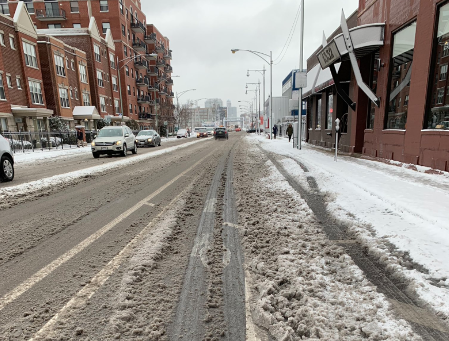 Ice Ice, Baby: Long After Snowfall Ended, Bike Lane Conditions Are Still Treacherous