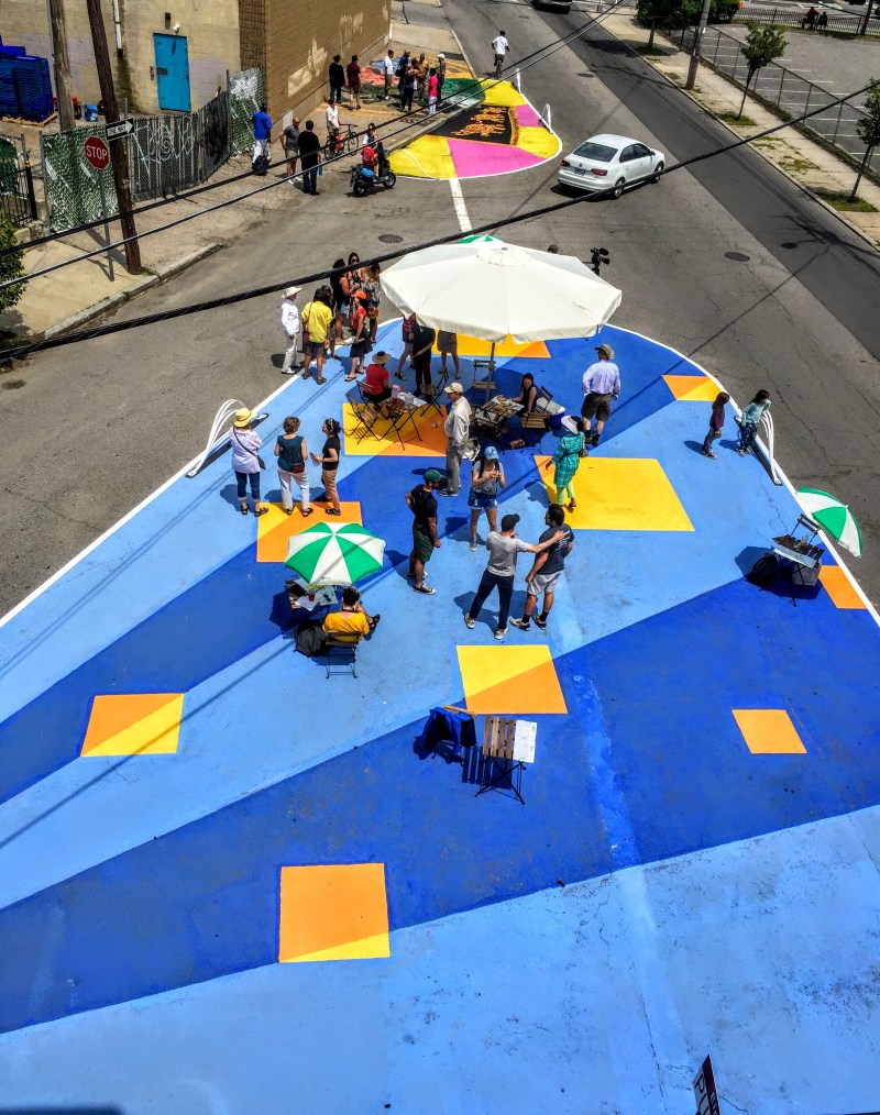 Providence Planning On-Street, Brightly Painted ‘Urban Trails’