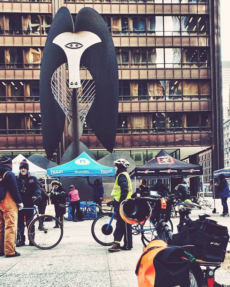 150 People Showed up for the Coldest Winter Bike Rally Ever