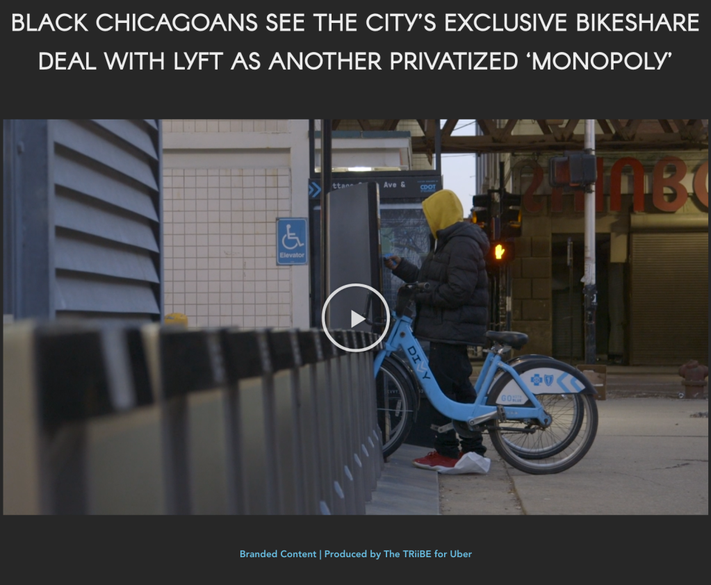 Uber Astroturfs Opposition to the Lyft Divvy Deal by Purchasing News Coverage