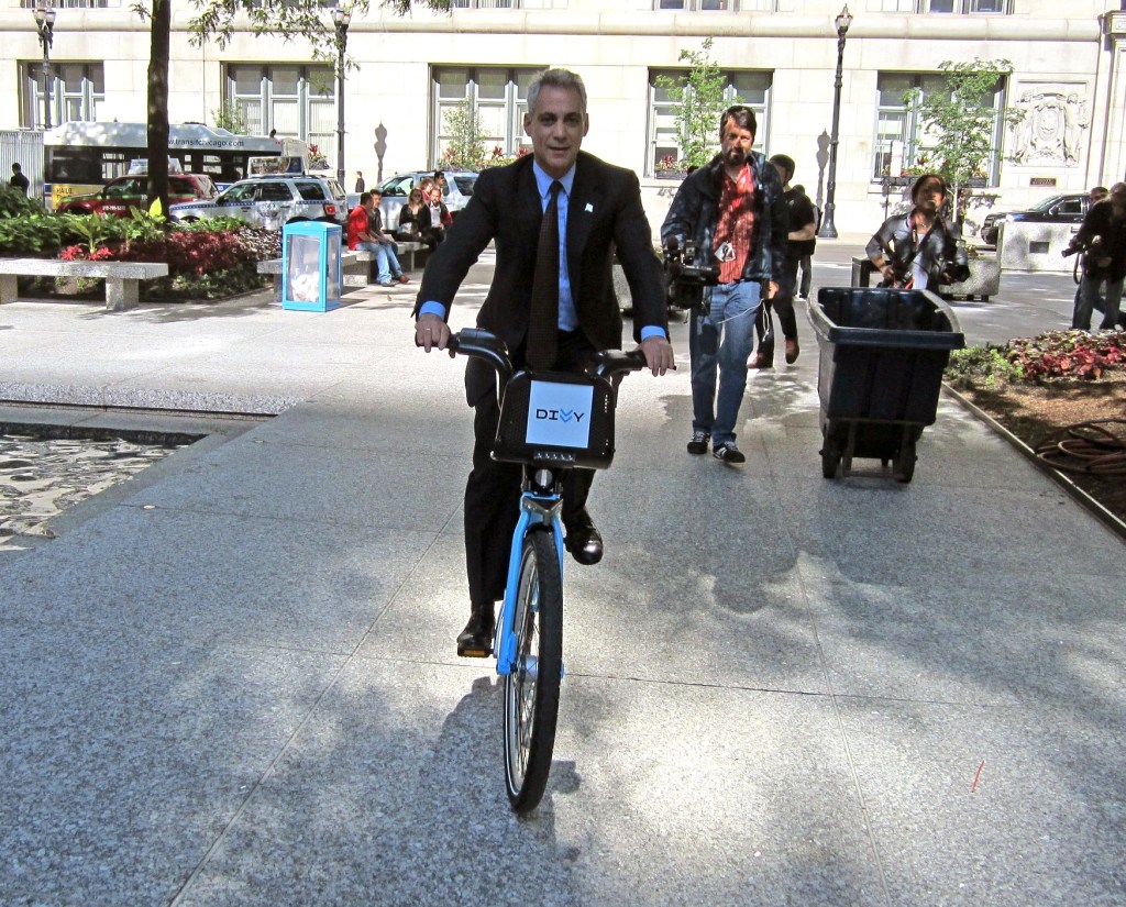 Emanuel Discusses His Plan to Bicycle Around Lake Michigan After He Leaves Office