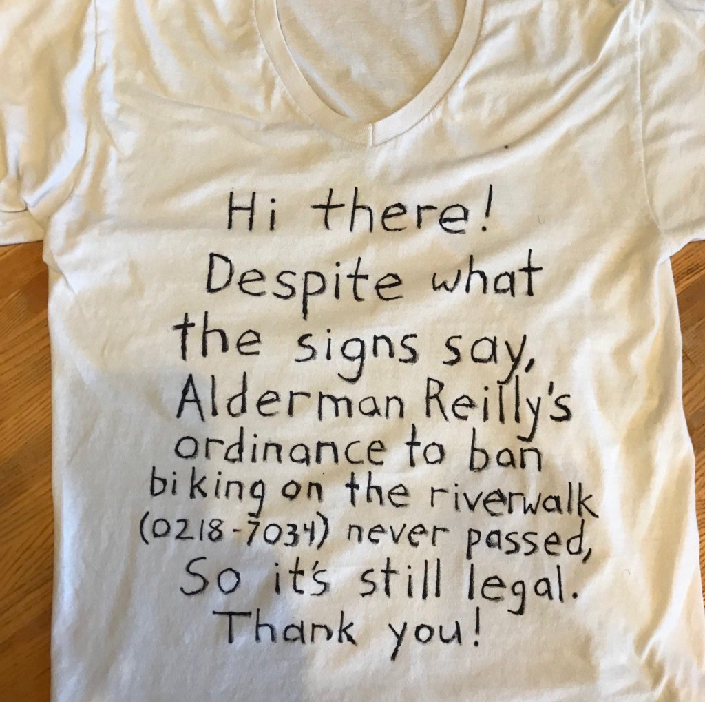 Guards Will Allow Riverwalk Biking Before 9 AM, ATA Working on Wacker Alternative