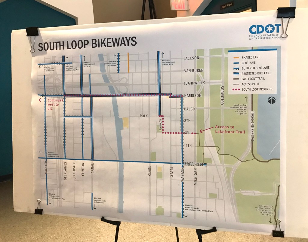Construction of South Loop Bike Improvements, Delayed by Ald. King,  Is Finally Starting