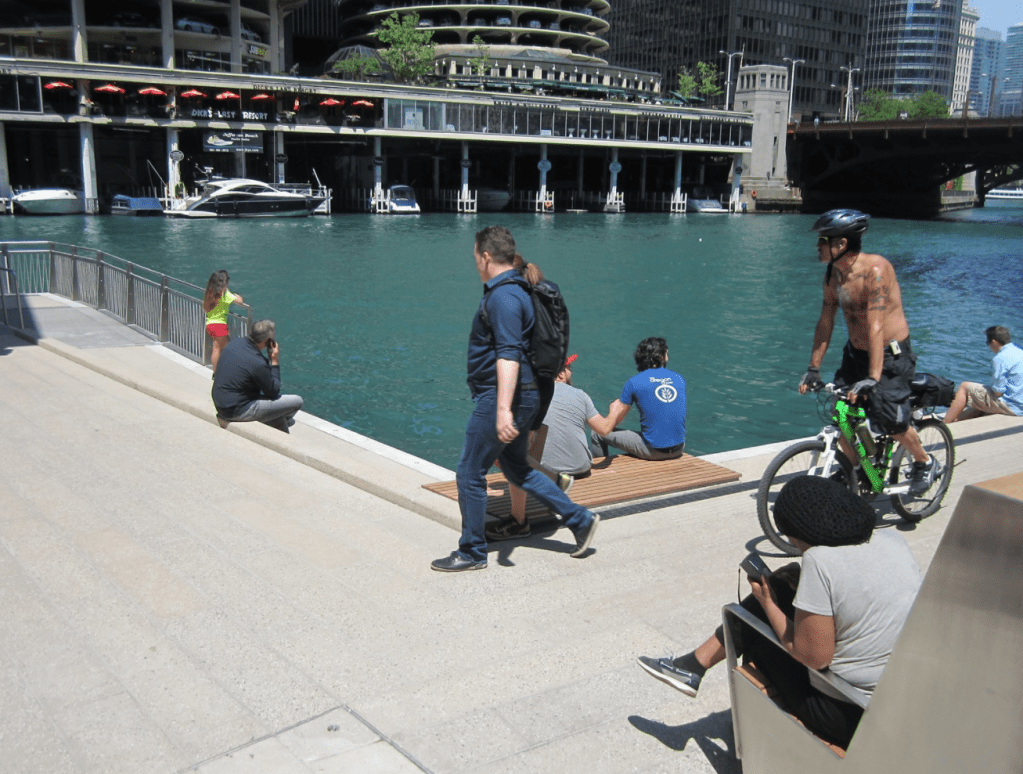 Here Are Seven Times the City Said the Chicago Riverwalk Would Accommodate Biking