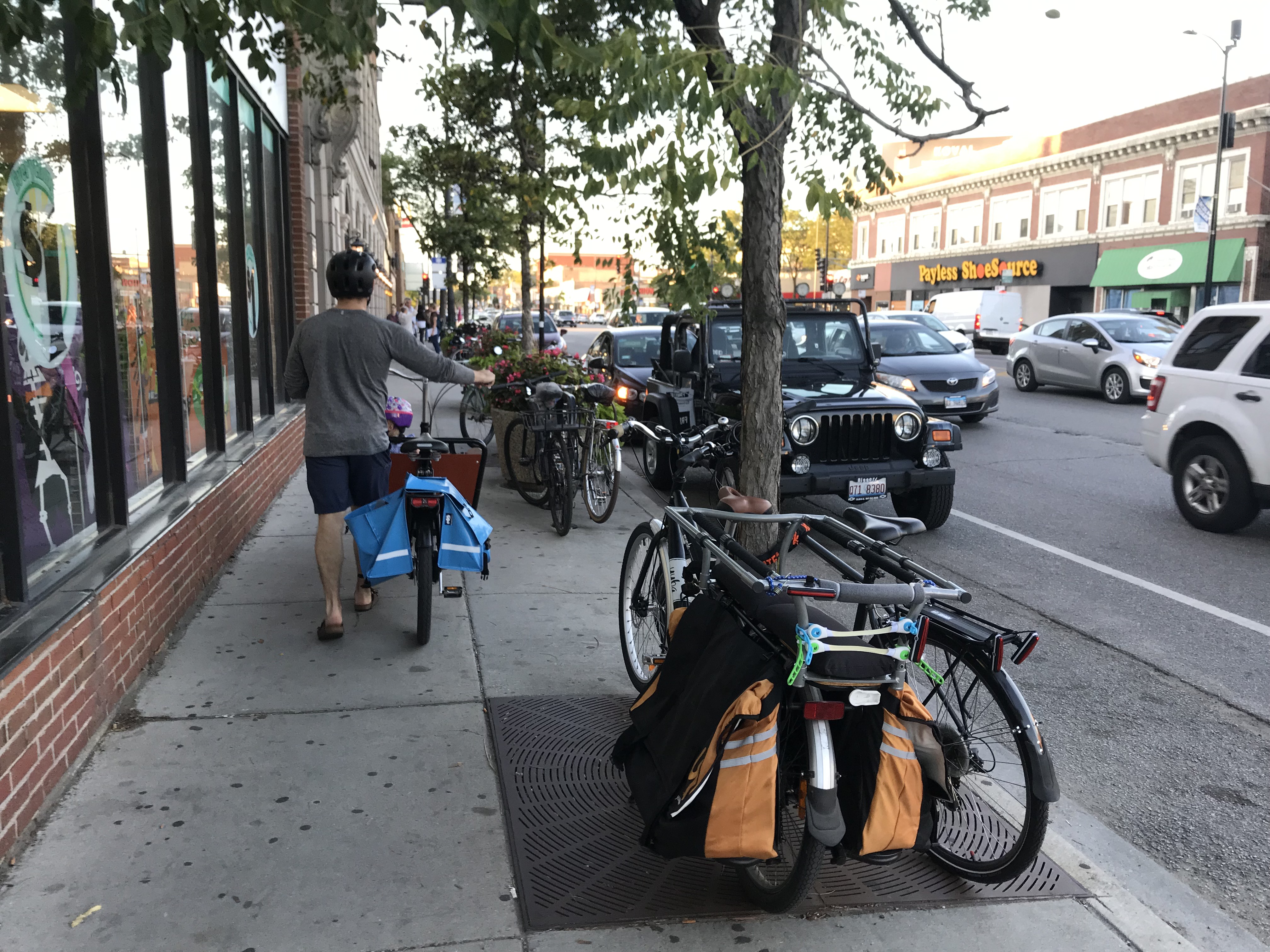 Bikes parked outside DANK Haus during the meeting. Photo: John Greenfield
