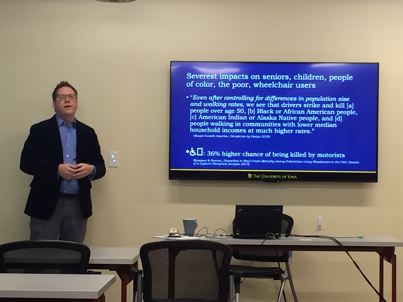 Greg Shill talks at UIC. Photo: James Porter
