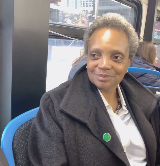 Get on the bus: Discussing the fair ride-hail tax with Mayor Lightfoot on the ride to work