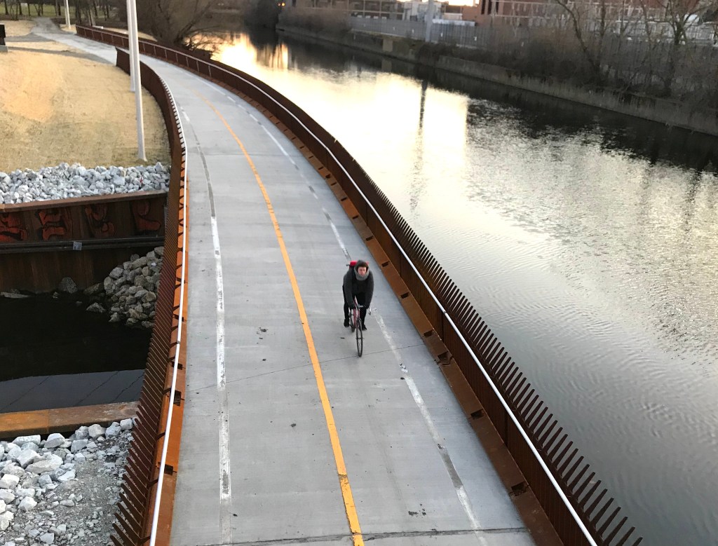 Take a virtual ride on the new Riverview bike/ped bridge