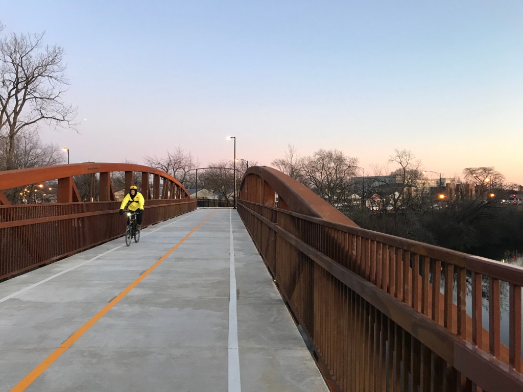 The Stone Free Bridge, the span that Ald. Berny Stone blocked, is finally built