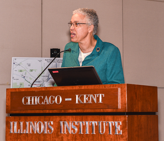 Preckwinkle at Active Trans meeting: The South Side Metra plan would promote racial equity