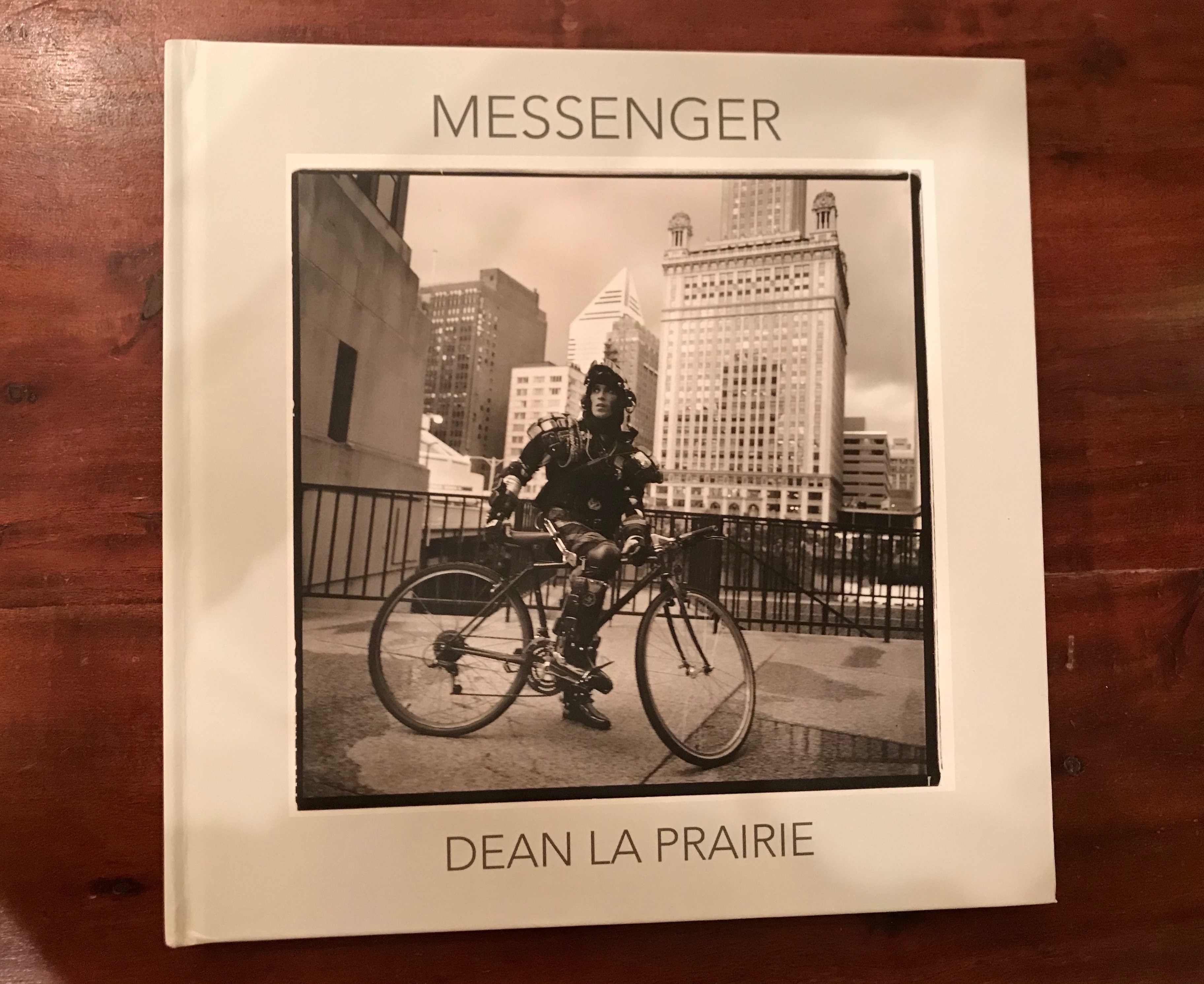 A mock-up of a coffee table book of the "Messenger" photos, which La Prairie hopes to get published.