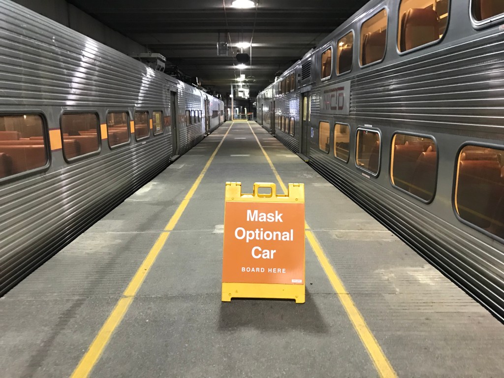 Idiocy or genius? The South Shore Line tries quarantining anti-maskers in a separate car