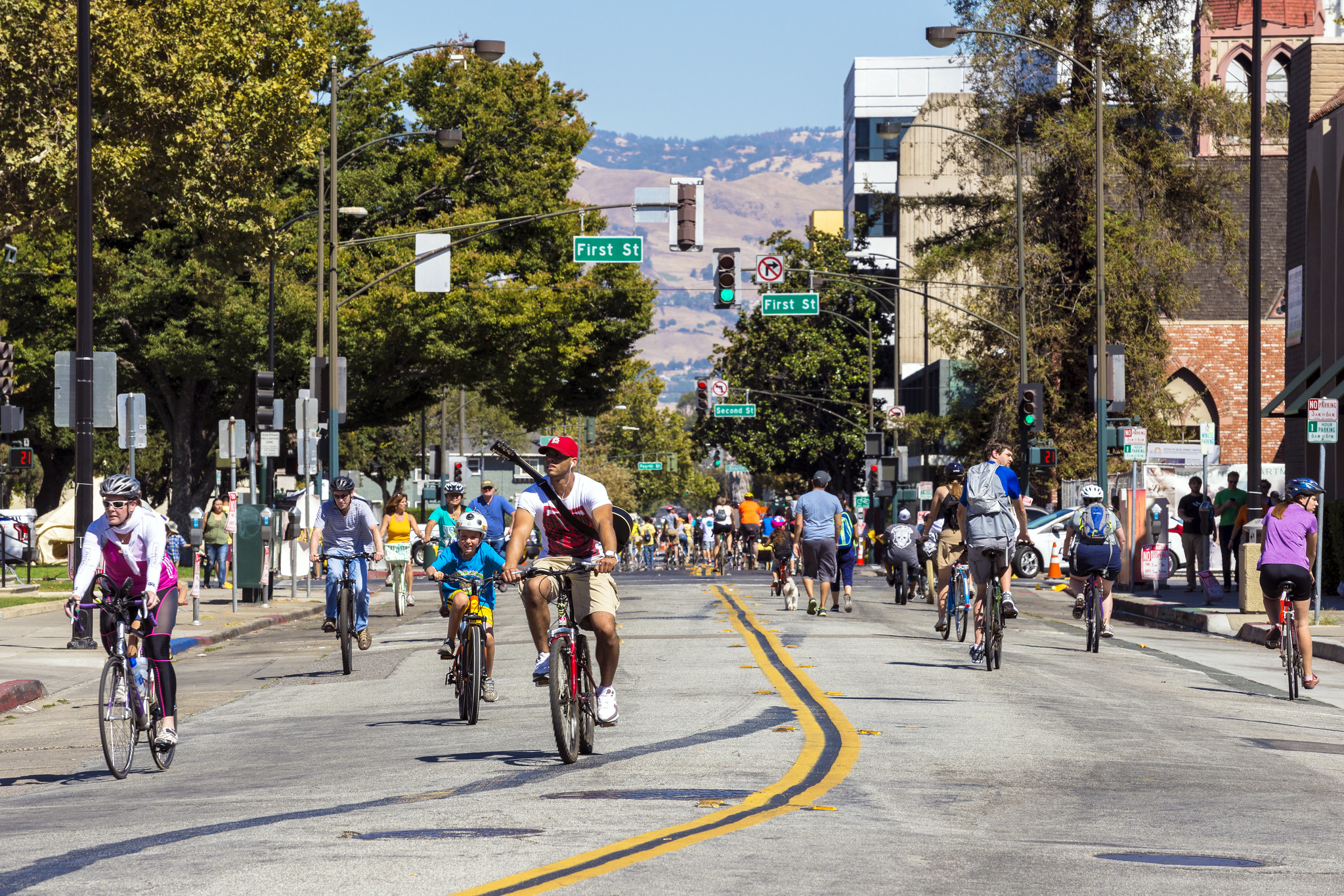 San Jose's Viva Calle SJ ciclovia. Photo: