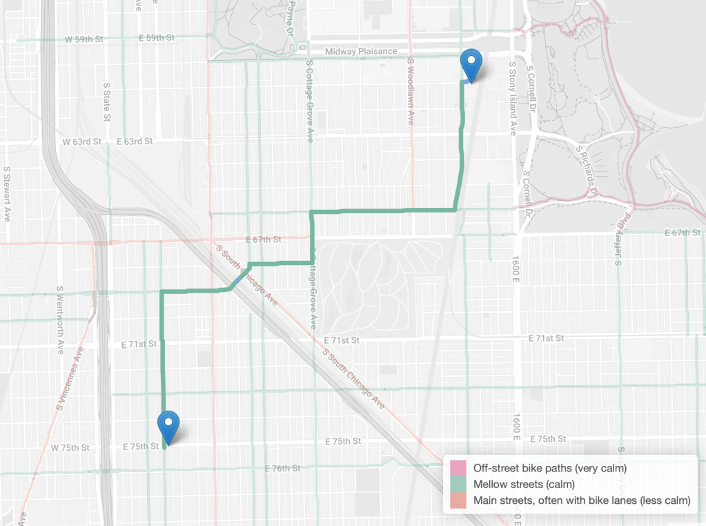 The Mellow Bike Map app is a new way to get low-stress Chicago cycling directions