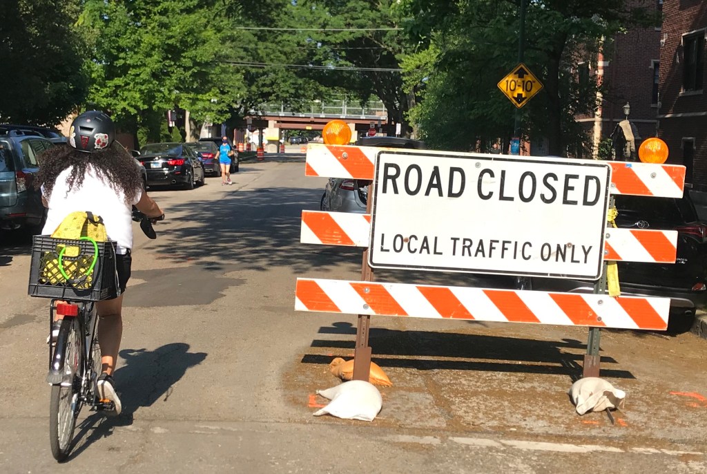 Leland Slow Street in 47th Ward ends Sunday, permanent greenway coming next year