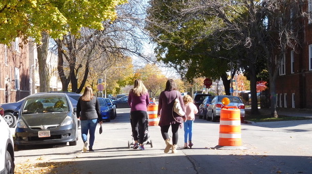 Amazing Grace: A new Slow Streets corridor creates a safer route to the 312 RiverRun
