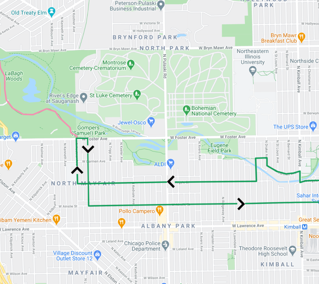 Here’s a mellow bike route connecting the Lakefront Trail and the North Branch Trail