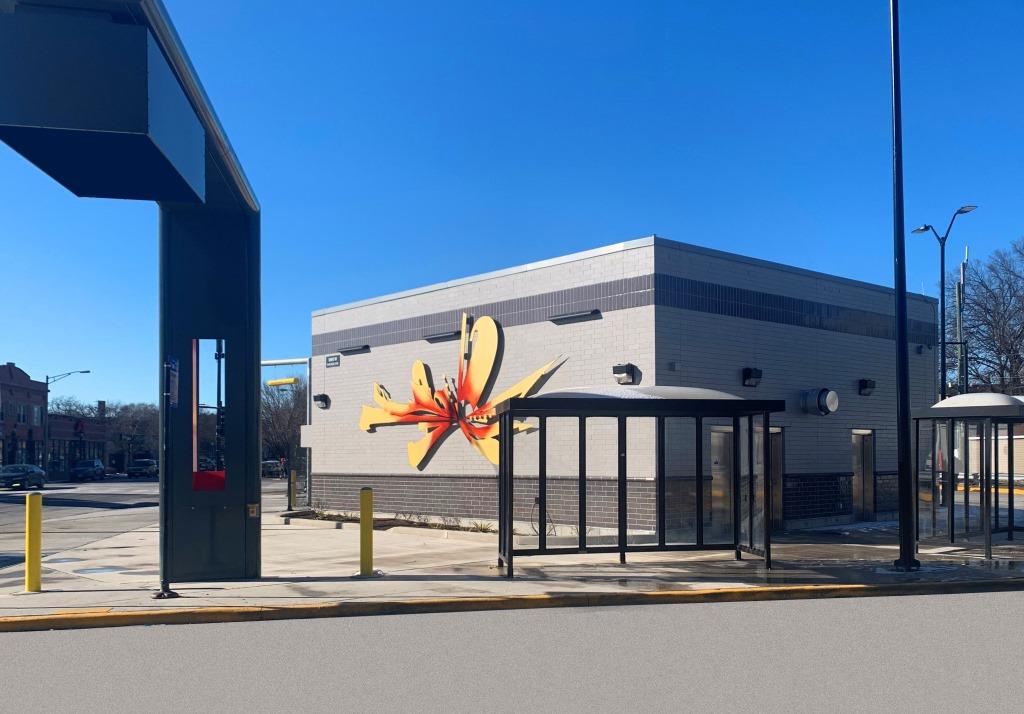 Burst of creativity: Chicago Avenue electric bus turnaround in Austin gets new artwork