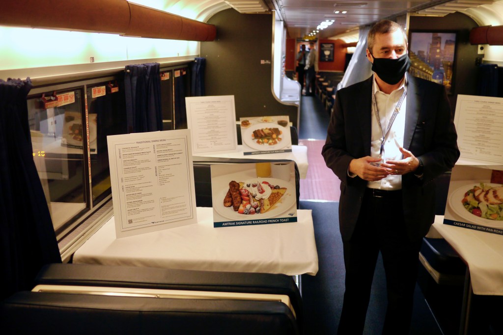 Amtrak is restoring long-distance service and dining, and replacing seat cushions