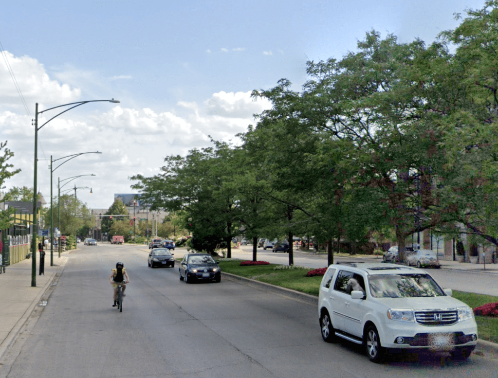 Scary high-speed, 4-lane stretch of Clark in Edgewater is getting protected bike lanes