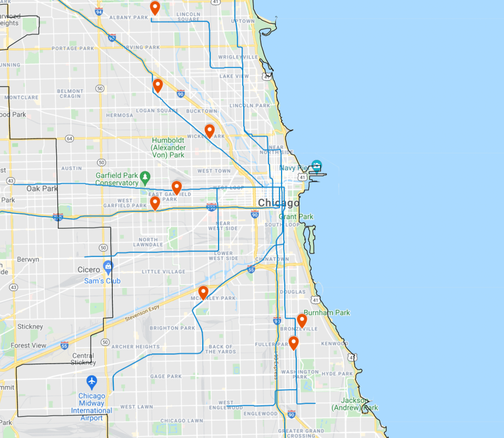 Mapped: Here’s where Chicago is awarding 11 grants for equitable TOD projects.