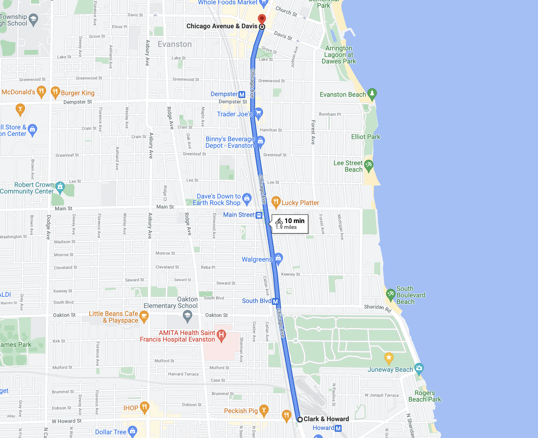The project area. Image: Google Maps