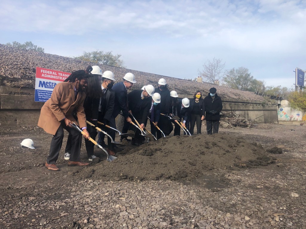 After multiple snafus, Metra breaks ground on long-awaited Peterson/Ridge station