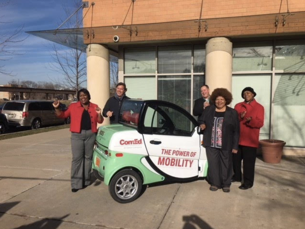 Bronzeville Mobility Pilot offered seniors $3 local rides in small, low-speed electric cars