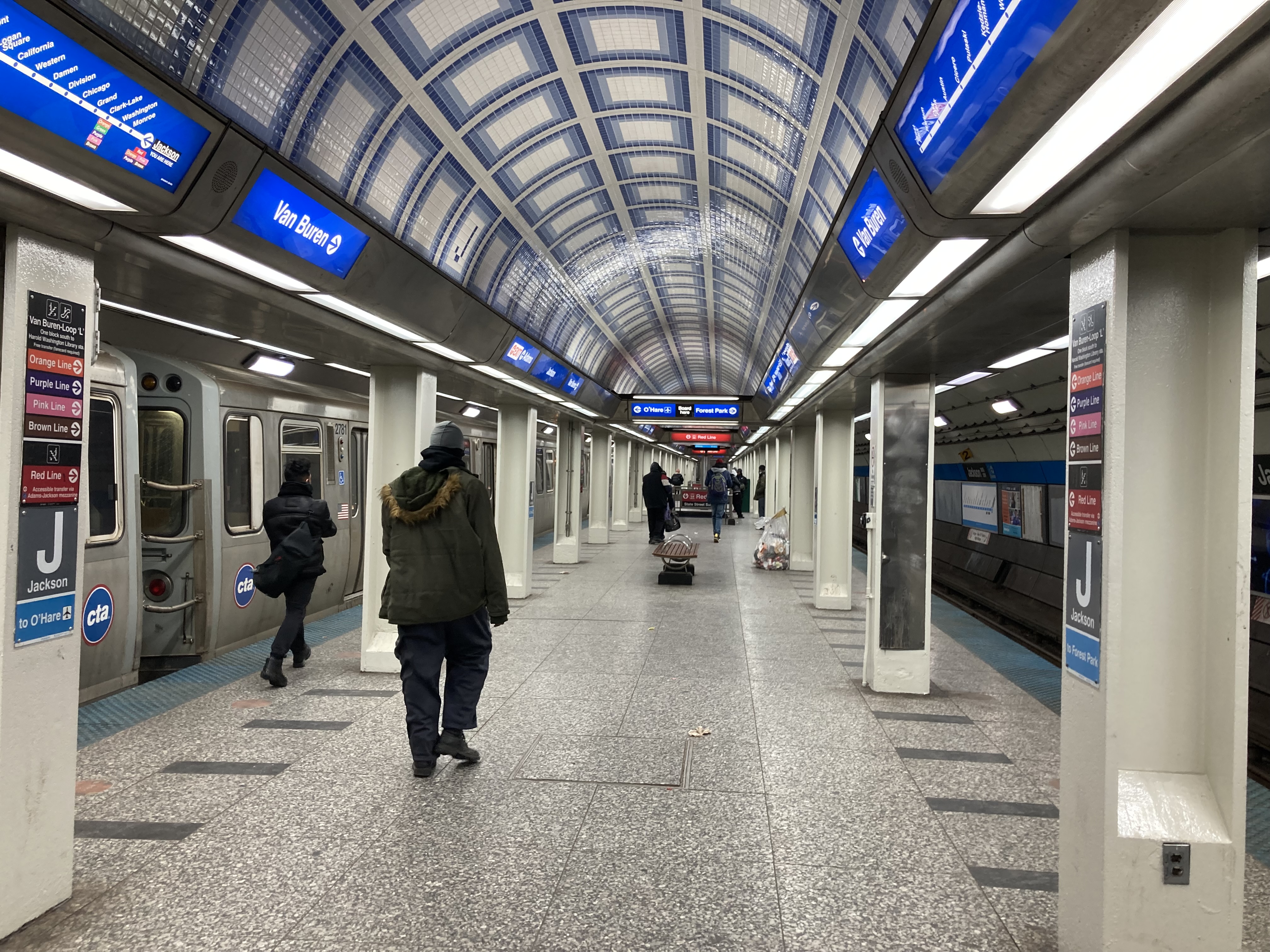 The Jackson Blue Line station. Photo: John Greenfield