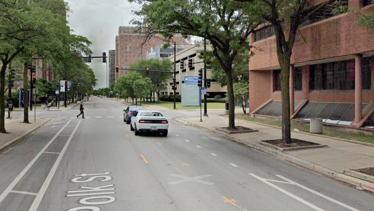 Polk St. and Wood St. Image: Google Street View
