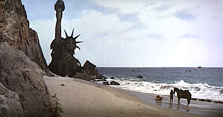 As sea levels rise and hurricanes become more severe and frequent, Chicago may become more appealing to New Yorkers. Image: "Planet of the Apes"
