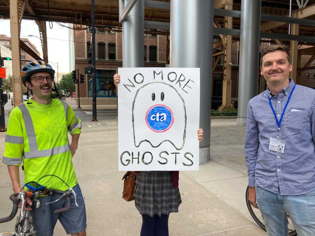 Advocates rally at CTA HQ to demand improvements: “We need to keep being loud”