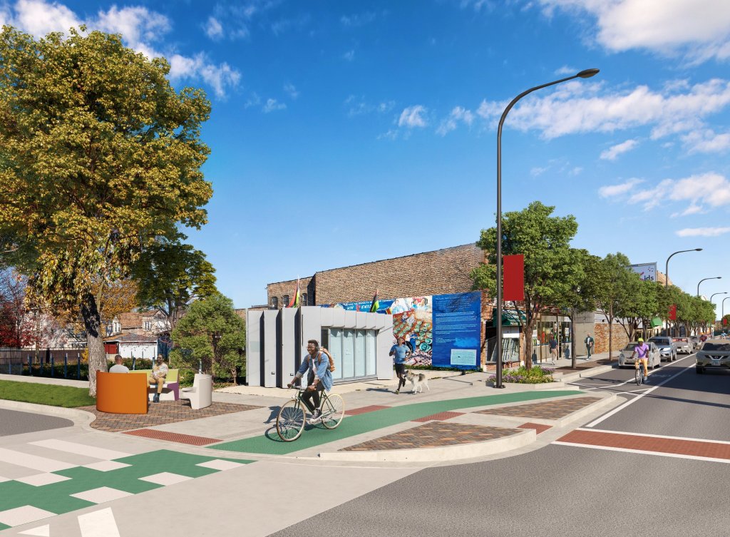 Austin streetscape only gets bikeway protection half-right