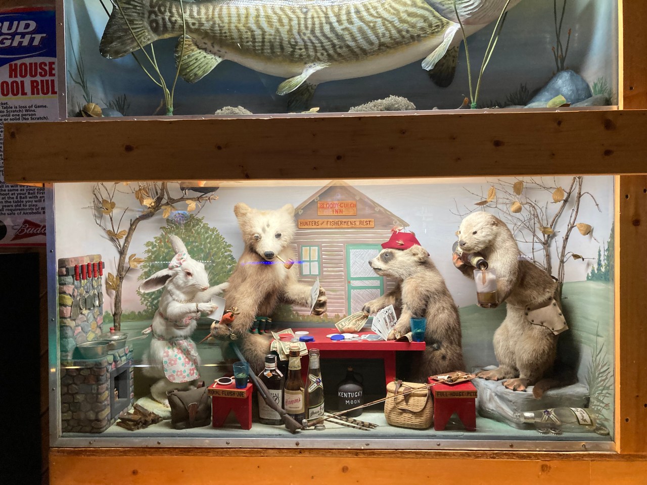 The Moccasin Bar in Hayward, WI, full of cute, but slightly disturbing taxidermy displays. Photo: John Greenfield